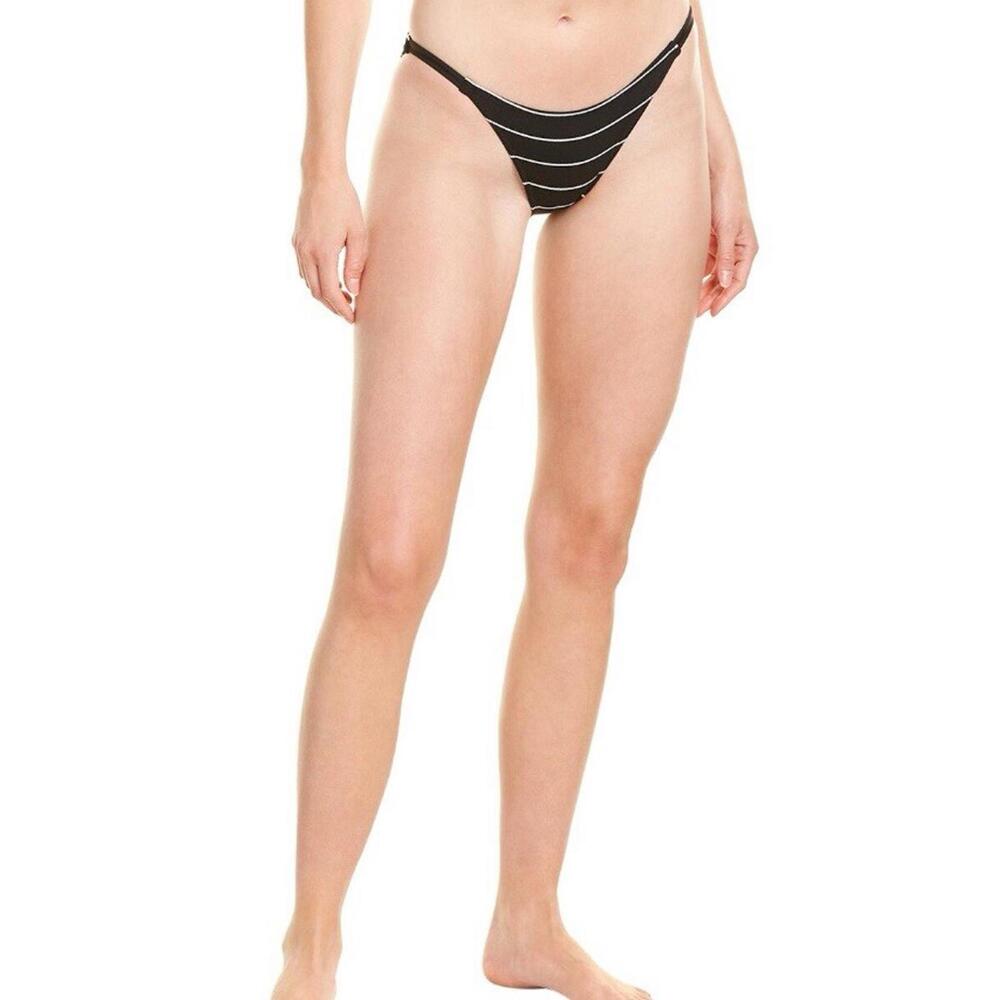 NWT Solid & Striped XL The Morgan Black Pinstripe Bottom Bikini Swim Size XL
